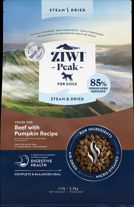 Produktbild Magni Ziwipeak - Steam & dried beef, dog 3,2 kg - (zp080) (Adult, 1 Stk., 3200 g)