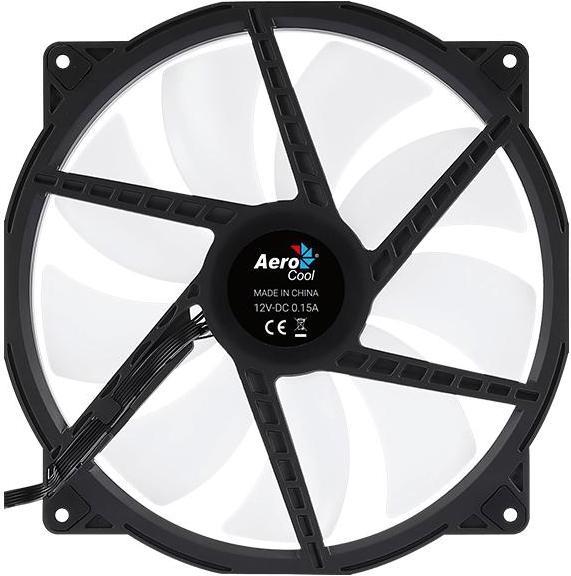 Produktbild AeroCool Duo 20 Computergehäuse Ventilator 20 cm Schwarz (200 mm, 1 x)