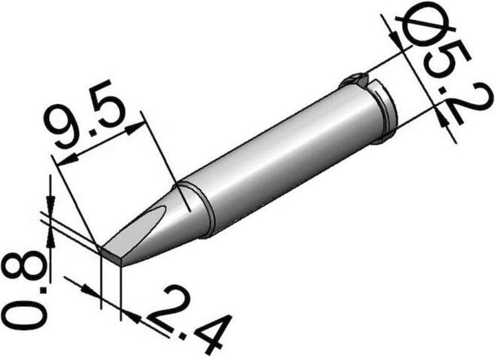 Image du produit Kurtz Ersa Panne à souder Ersadur sans plomb, 2,4mm (Panne de soudure)
