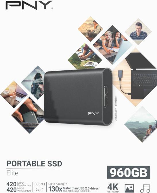 Actual product image PNY Elite (960 GB)