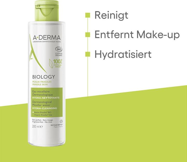 Immagine prodotto A-Derma Lozione detergente micellare BIOLOGY Lot (Lozione detergente, 200 ml)