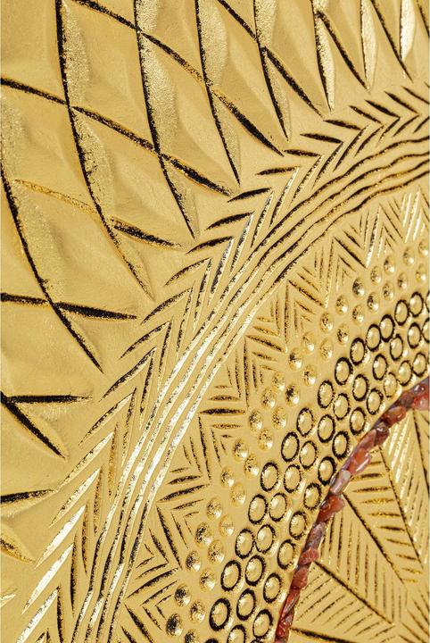 Actual product image Kare Design Object painting Art Geometric Circle Gold 120x120cm (120 x 120 cm)