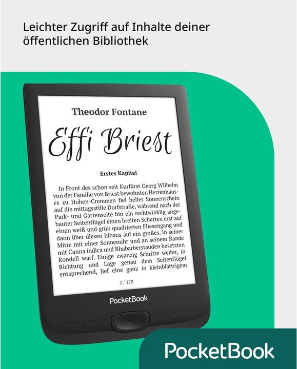 Immagine prodotto PocketBook Basic Lux 4 (6", 8 GB, Nero)