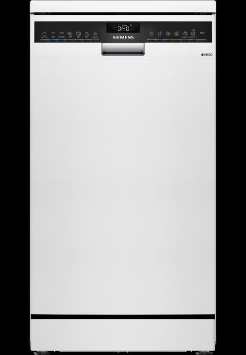 Actual product image Siemens iQ500, Freestanding dishwasher, 45 cm, White, SR25ZW10ME
