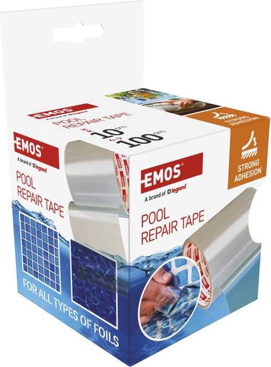 Image du produit Emos Ruban adhésif de réparation pour piscines, 1 m x 100 mm, transparent (100 mm)