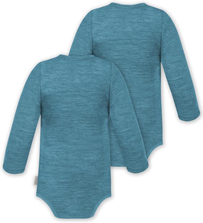 Actual product image Normani 2-pack baby merino bodysuit long sleeve "Auckland" - 9369 (80)