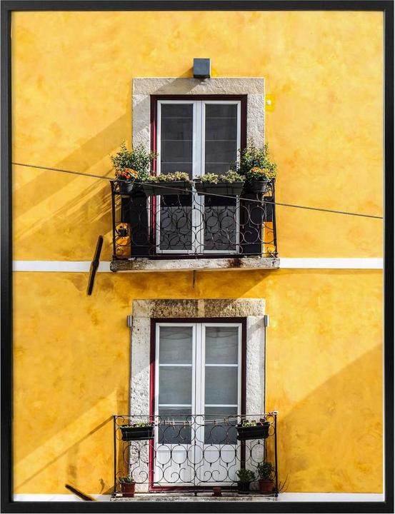 Actual product image Trenddeko The yellow house facade (50 x 60 cm)