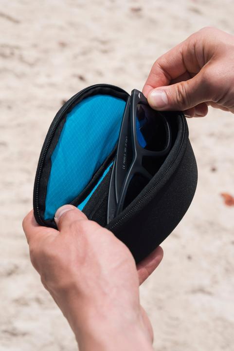 Actual product image Lifeventure Sunglasses Case, Recycled, Grey