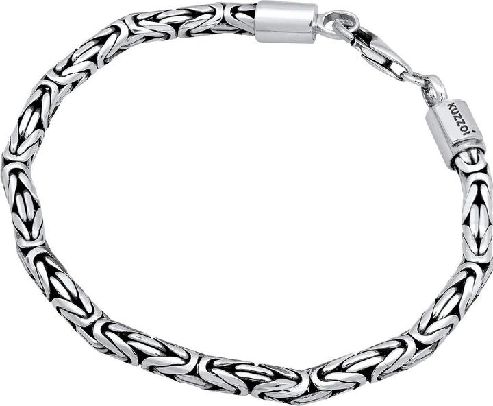 Actual product image Kuzzoi Basic bracelet (21 cm, 925 silver)