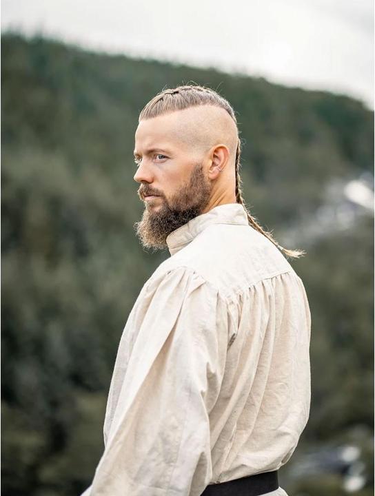 Produktbild Carbone Herren Mittelalter Schnürhemd, Stehkragen (S)