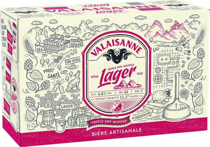 Image du produit Valaisanne Bière Lager (10 x 33 cl)