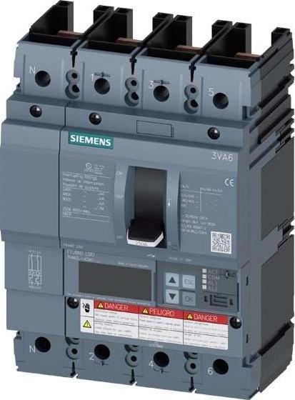 Produktbild Siemens Leistungsschalter 250A 4p 100-250A/In 3VA6225-0KQ41-0AA0
