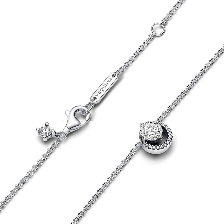Produktbild Pandora Halskette Sparkling Round Halo (Sterling Silber 925, 38 - 45 cm)