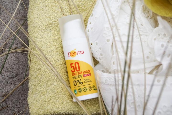 Actual product image Deroma Face Sun Lotion SPF 50 50 ml (Sun cream face, SPF 50, 50 ml)