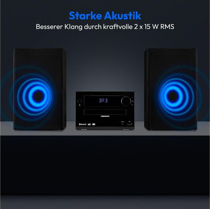 Produktbild Medion Life E64482 (Bluetooth, CD Player, 2x 15 W)