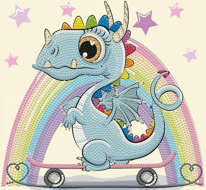 Image du produit Diamond Dotz Diamond Painting Dragon sur planche à roulettes