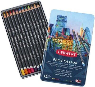 Derwent Procolour Pencils, 12 Tin (12 x)