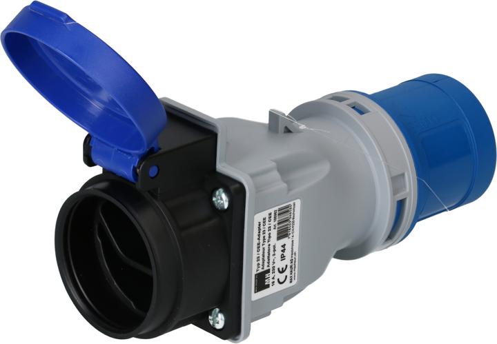 Max Hauri maxCAMP Adapterstecker (CEE 16/3, CEE 16/3)