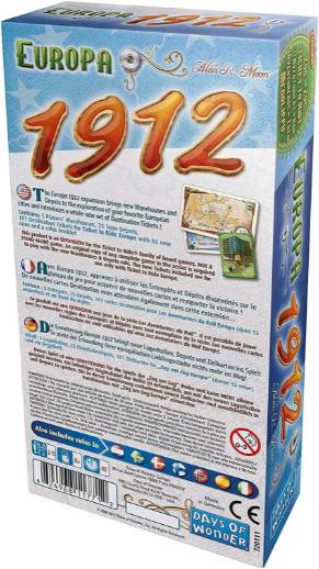 Actual product image Asmodée Ticket To Ride - Europe 1912 Expansion Pack (DOW720111)