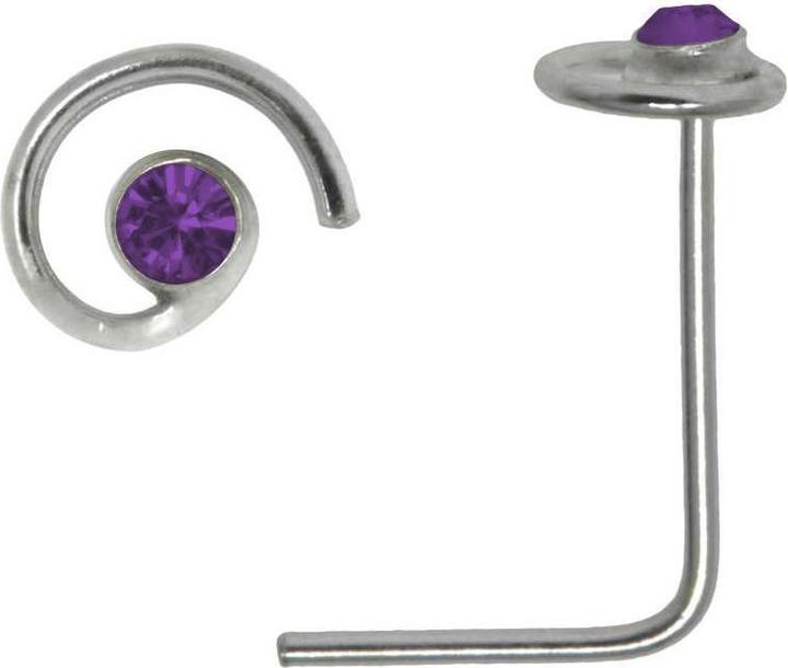 Produktbild Bijouteria Nasenpiercing (Silber 925, Kristall)