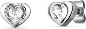 Image du produit Vuch Boucles d'oreilles en acier scintillant Hearts Myheart Silver