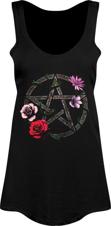 Produktbild Requiem Collective Tanktop mit blumigem Pentagramm (XS)