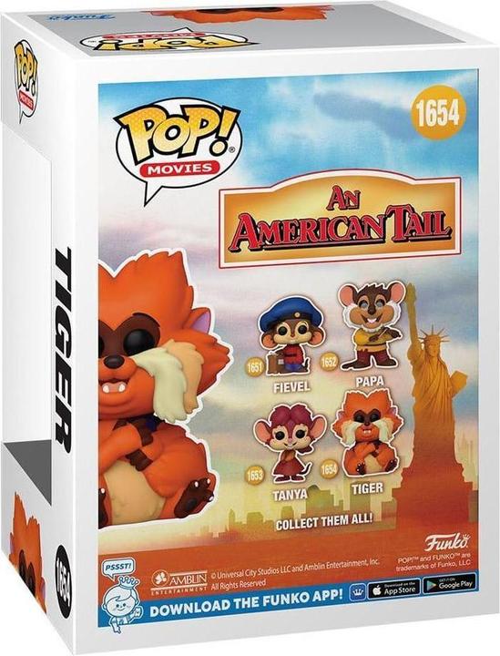 Actual product image Funko Feivel, the Mouse Walker POP! movies vinyl figure Tiger 9 cm