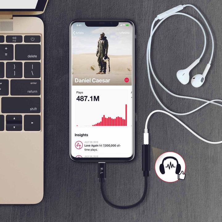 Produktbild Avizar HL102 Audio USB-C auf 3,5 Klinke Adapter (USB Typ C, 3.5mm Klinke)