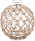 Giftdecor mittlere Naturseil-Glaskugel (1 x, 18 x 18 x 20 cm)
