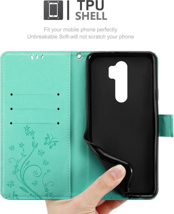 Image du produit Cadorabo Couverture du livre de fleurs (Xiaomi Redmi Note 8 Pro)