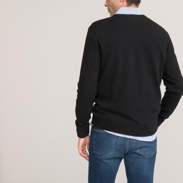 Image du produit La Redoute Collections Pull avec col en V (S)