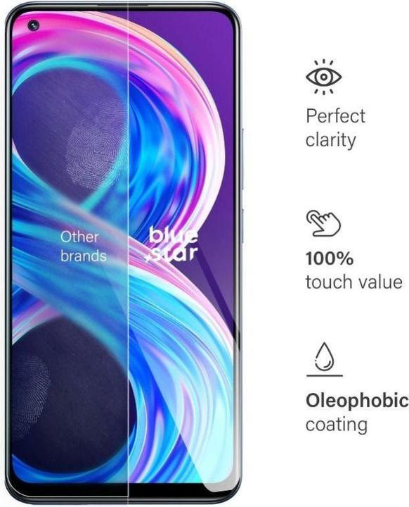 Produktbild Protective glass Blue Star Tempered Glass Blue Star - Realme 8/8 Pro (1 Stück, realme 8)