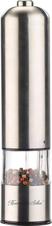 Actual product image Rosenstein & Söhne Electric salt / pepper mill with ceramic grinder & light (Pepper, Salt)