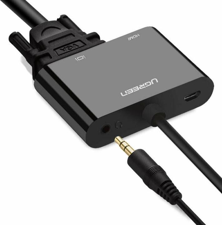 Immagine prodotto Ugreen Adattatore da HDMI a HDMI / VGA con audio (HDMI, 3 cm)