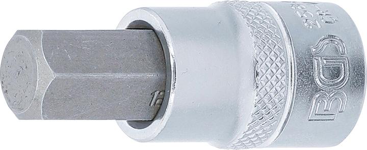 Actual product image BGS Bit Socket 10 mm (3/8") Drive internal Hexagon 12 mm (10 mm (3/8"), 12.5 mm (1/2"))