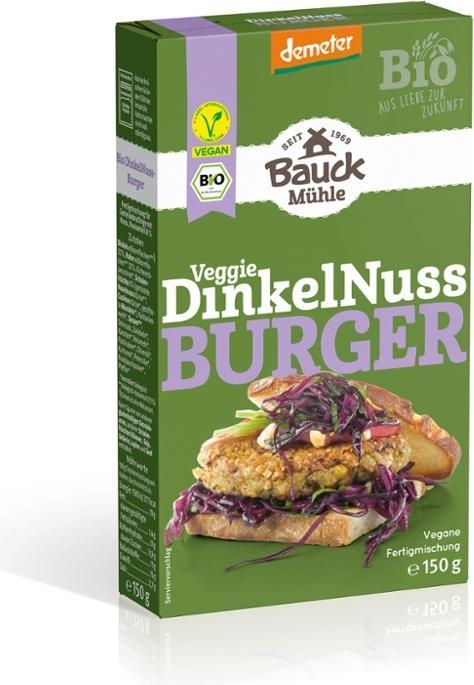 Produktbild Bauckhof Dinkel-Nuss Burger (150 g)
