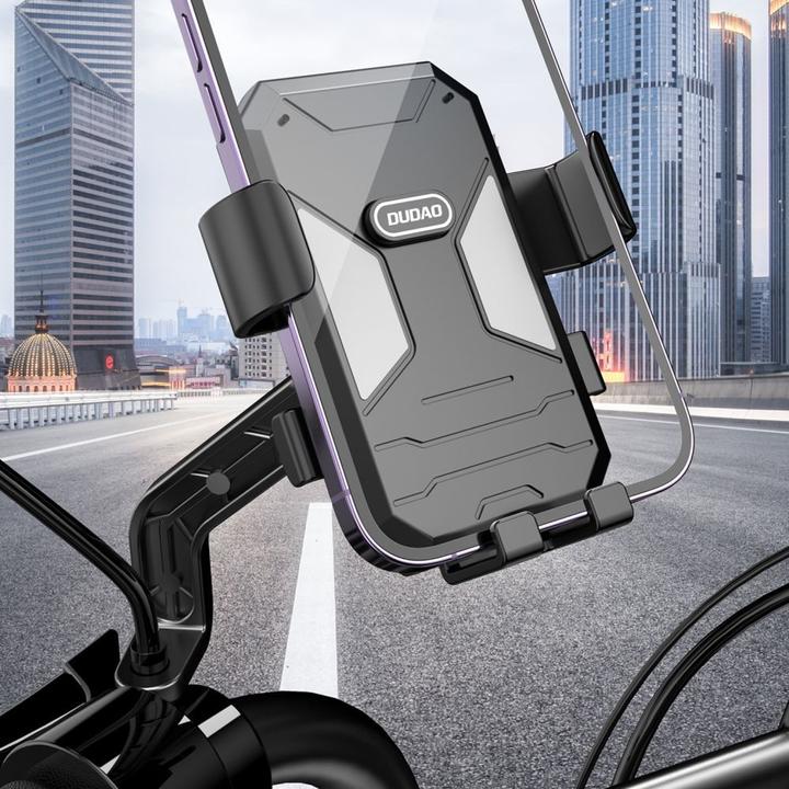 Actual product image Dudao F7C+ bicycle / motorcycle phone holder - black