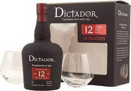 Produktbild Dictador Solera System Aged 12 Years Ultra Premium Reserve Rum mit Etui und 2 Gläsern (1 x 70 cl)