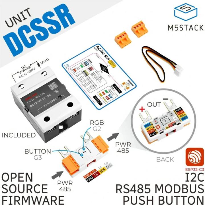 Image du produit M5Stack SSR 10A Solid State Relais Unit