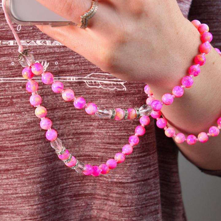 Actual product image Avizar Beads jewelry cell phone chain 80cm