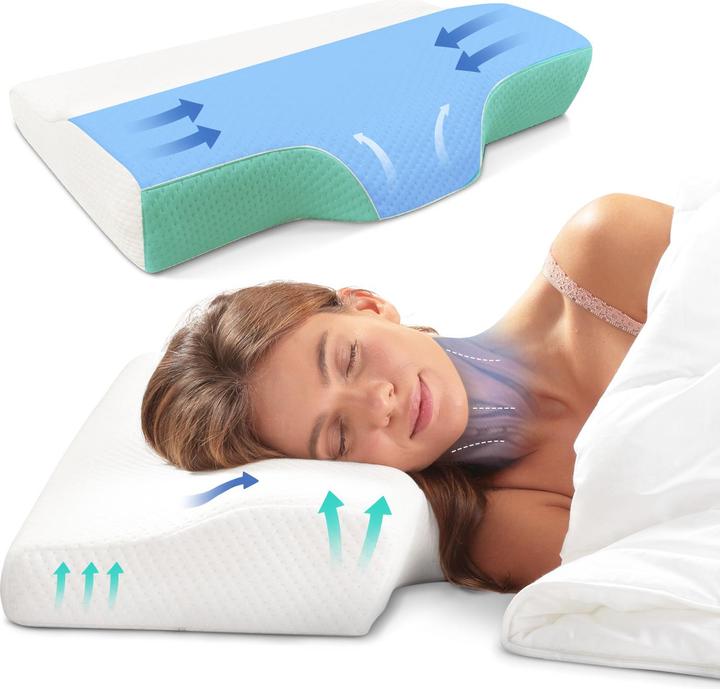 Actual product image Bestschlaf Anti-Schnarch Kissen »Visko« (35 x 60 x 11 cm)