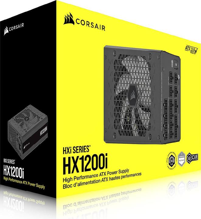 Actual product image Corsair HX1200i (1.20 W)
