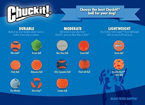 Actual product image Chuckit! CHUCKIT MAX GLOW Glow in the dark 9 cm diameter XL size White (Ball toy dog)