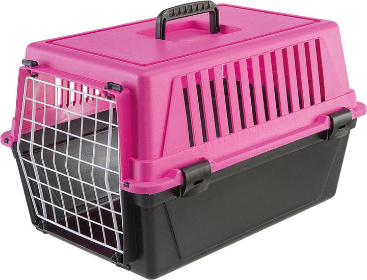 Actual product image Ferplast Atlas 10 EL - Trolley for pets, reddish black (Dog, Cat, Foldable)