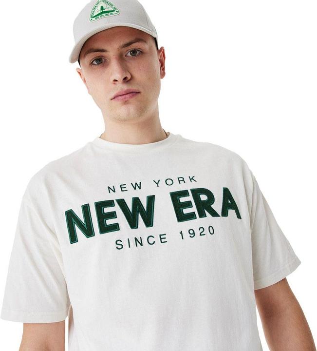 Produktbild New Era Oversized Shirt - BRAND LOGO off white - S (S)