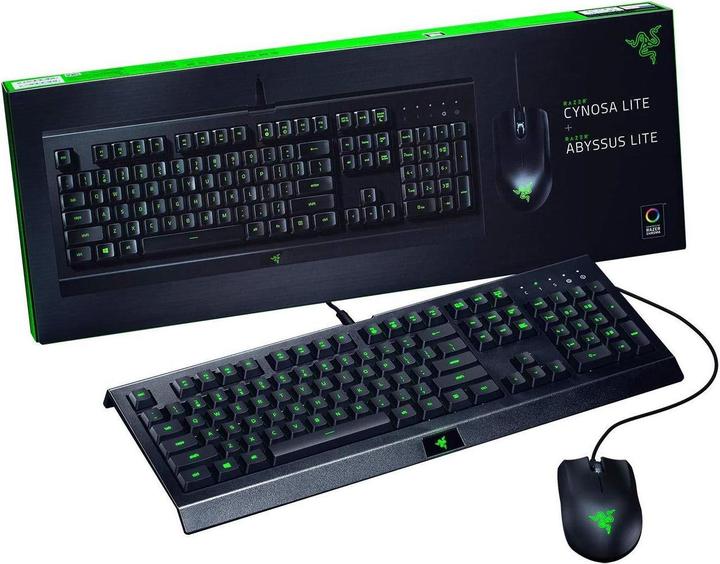 Image du produit Razer Clavier de jeu Cynosa Lite et souris Abyssus Lite ensemble, disposition américaine (DE, Filaire)