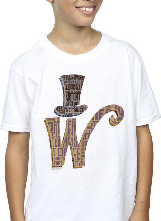 Immagine prodotto Willy Wonka & the Chocolate Factory W Logo Hat Maglietta Ragazzi (128)