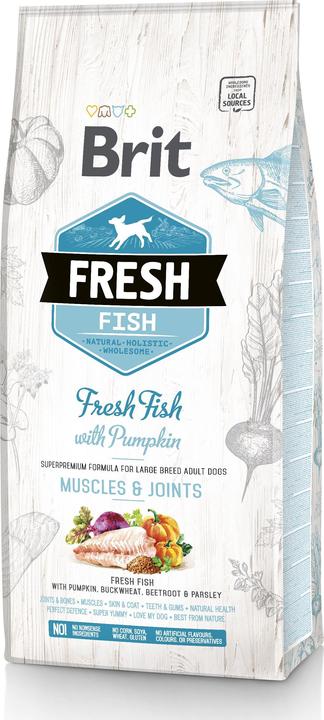 Image du produit Brit Fresh Dog fish with pumpkin Adult Large 2,5kg (Adulte, 2500 g)