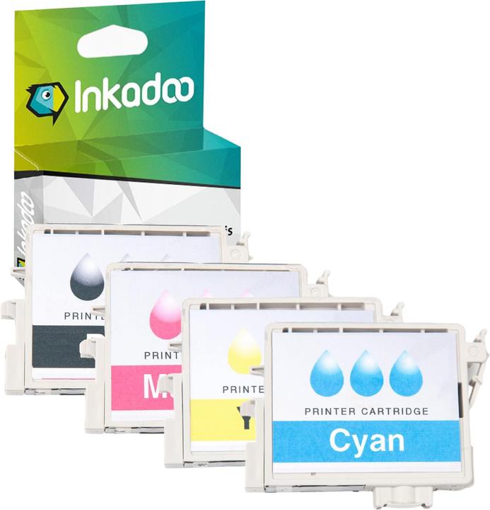 Produktbild Inkadoo Multipack kompatibel zu Epson C13T05564010 / T0556 enthält 2xBK, 1xC, 1xM, 1xY (M, BK, Y, C)
