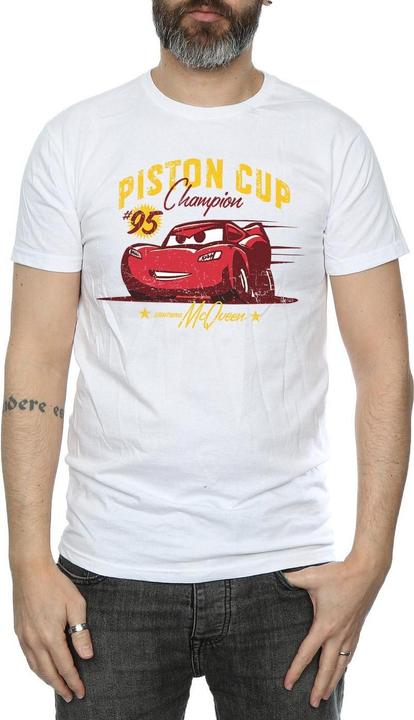 Actual product image Disney Mens Cars Piston Cup Champion T-Shirt (XXL)